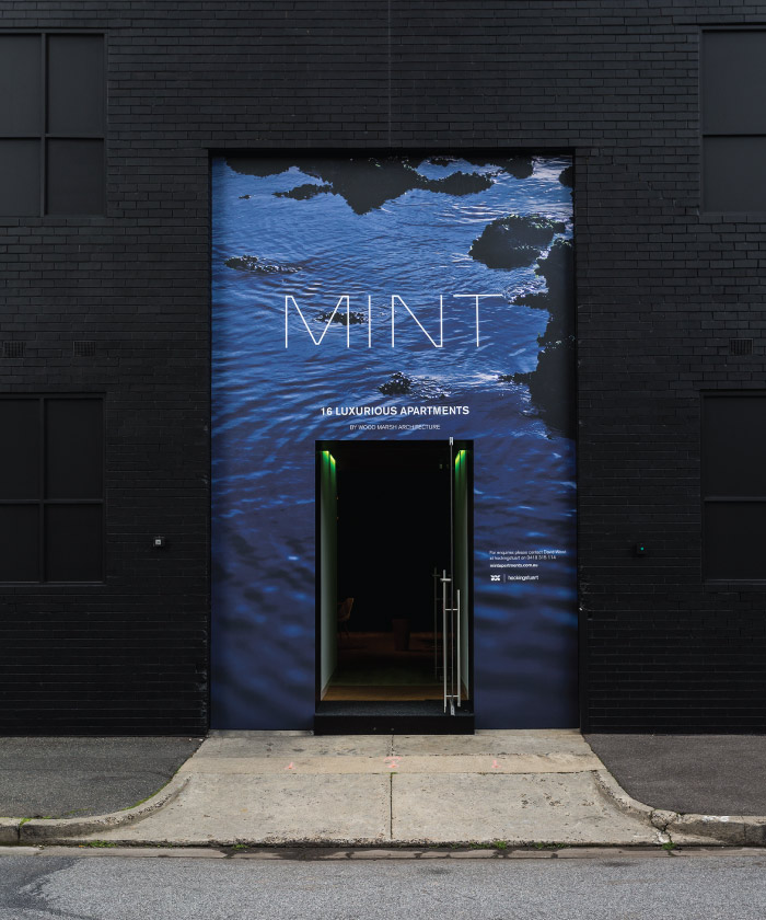 mint apartments office entry