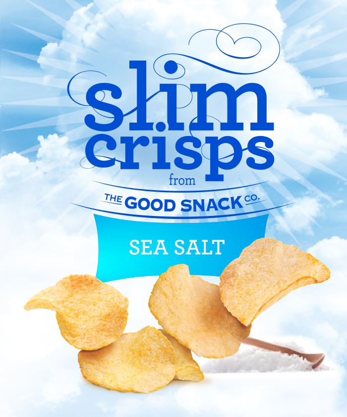 Slim Crisps packaging design